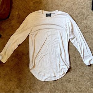 PacSun Men’s Tan Scallop Longsleeve Shirt (M)